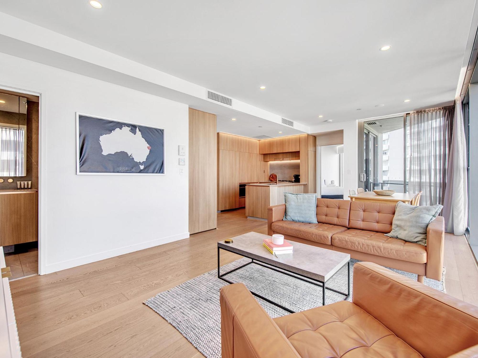 בריסביין Lovely 2 Bedroom Executive Apartment מראה חיצוני תמונה